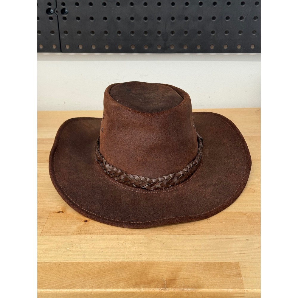 KAKADU TRADERS Australia Leather Outback Hat Medium Mens Western Cowboy‎